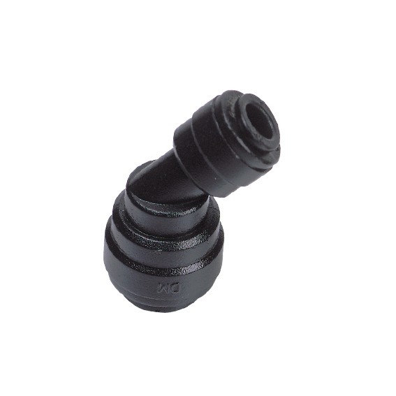 Gomito ad angolo Ø tubo - Ø tubo 12MM x 8MM