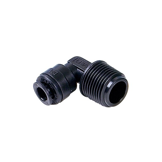 Gomito filettato Ø tubo - filetto BSPT 8MM x 3/8