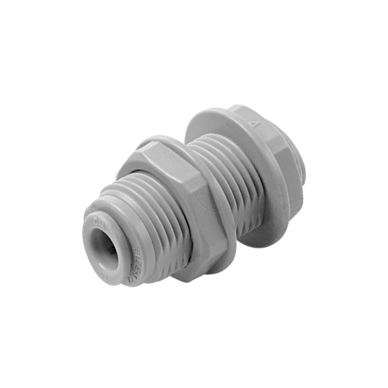 Passaparete con ghiera in plastica Ø tubo (Misura Filetto M) 3/8" x 3/8" (M20XP1.5)