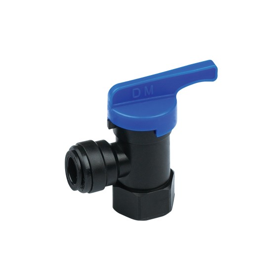 Valvola filettata femmina Ø tubo - filetto BSPT 10MM x 3/8"